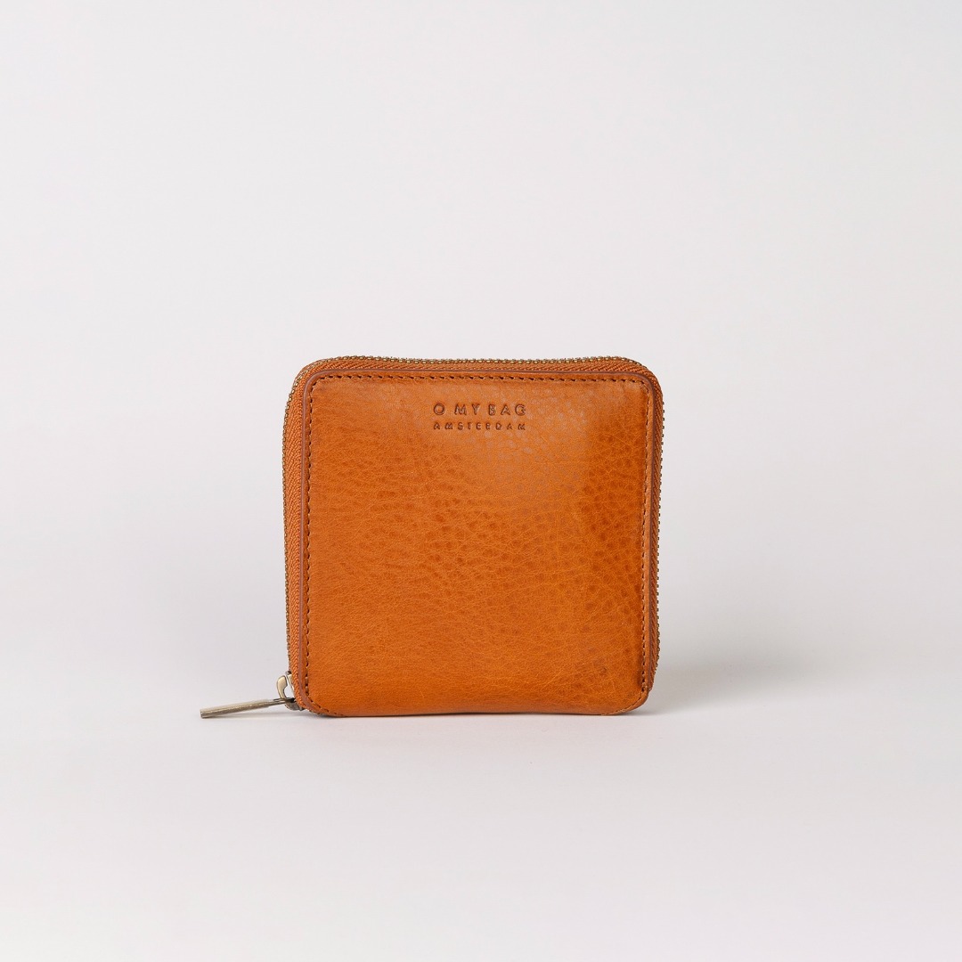 Sonny Square Wallet - Cognac Stromboli Leather